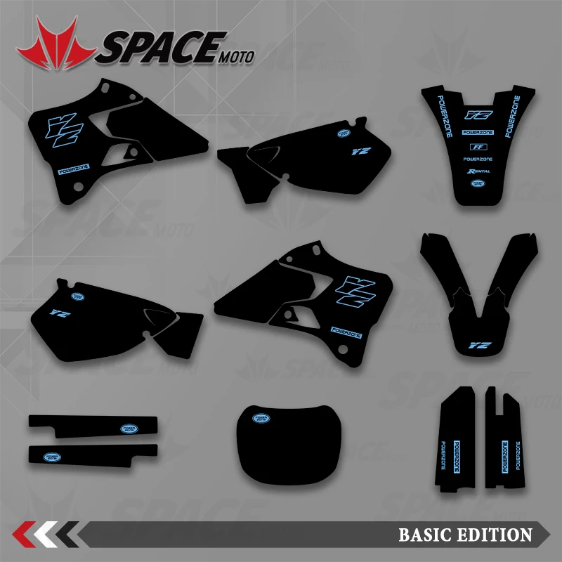 

SPACE MOTO графический фон наклейки наклейки мотоцикл для YAMAHA 96-01YZ125 250