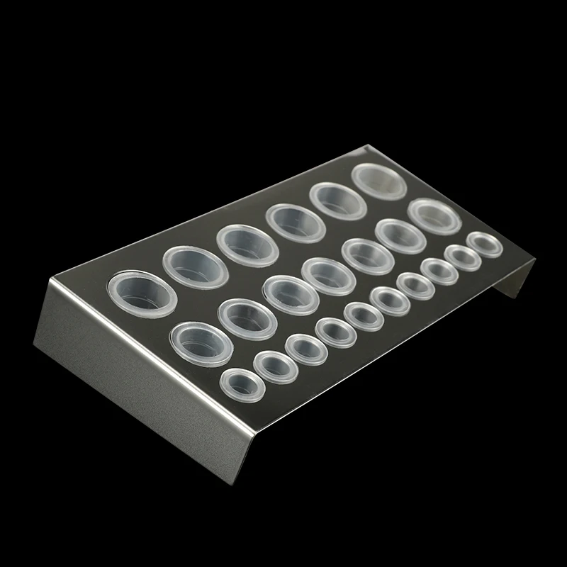1PC Stainless Steel Tattoo Ink Cup Holder Pigment Container 6/18 Holes Holder Permanent Makeup Accessories Tattoo Supplies