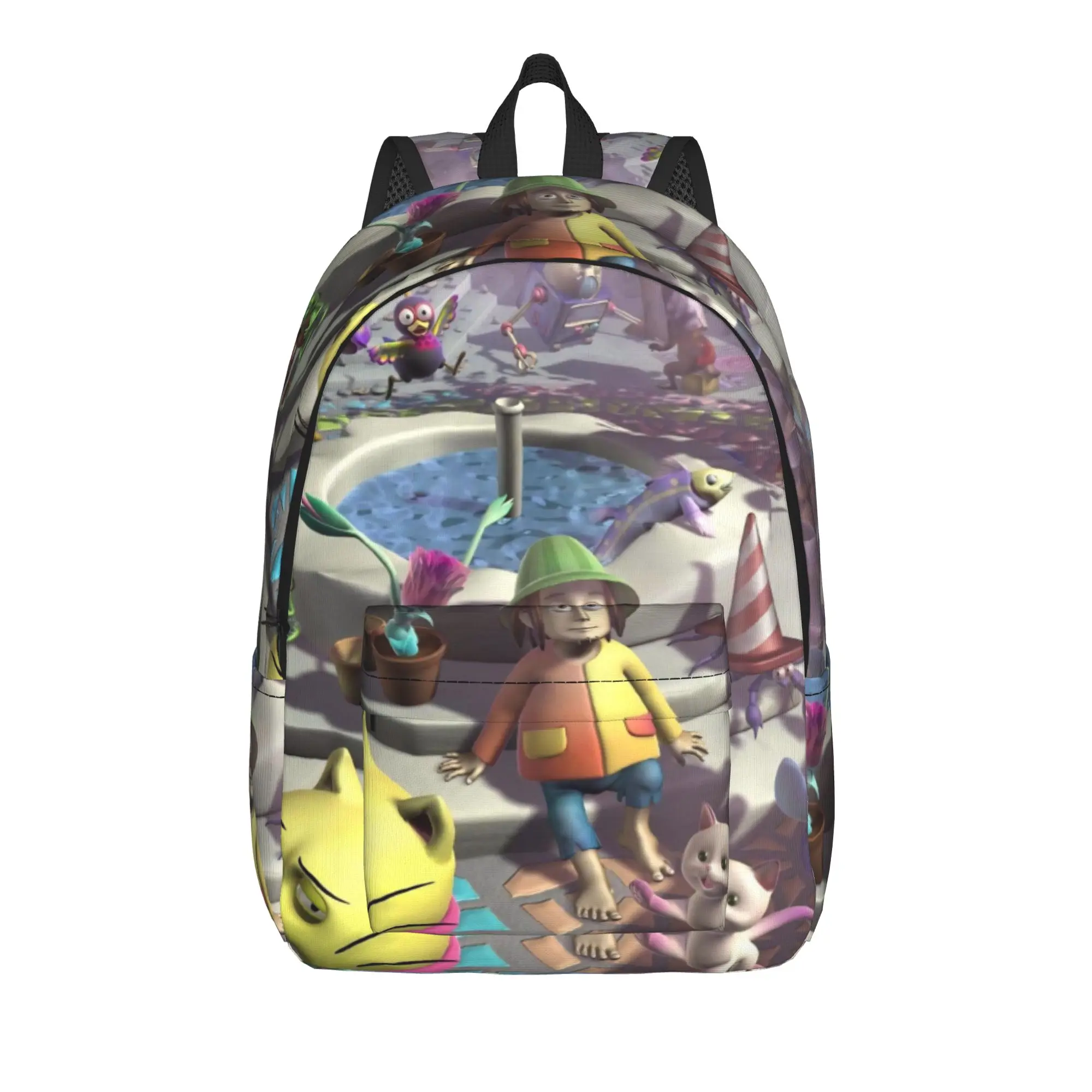 Mr.Stain on Junk Alley Teenage Backpack with Pocket Student Business  Daypack for Men Women College Shoulder Bag
