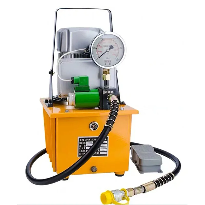 750W High Pressure Electric Hydraulic Pump GYB-630B 700A Portable Hydraulic Oil Pump for Hydraulic Construction Tools Matching
