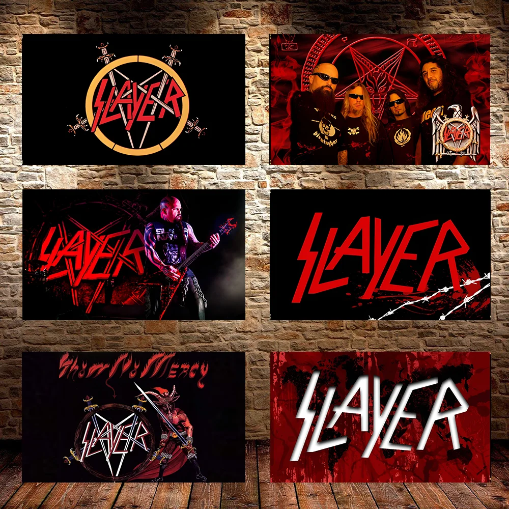 S-Slayers Heavy Rock Band Flag  applicable to Polyester Printed Home or Outdoor Decoration flag