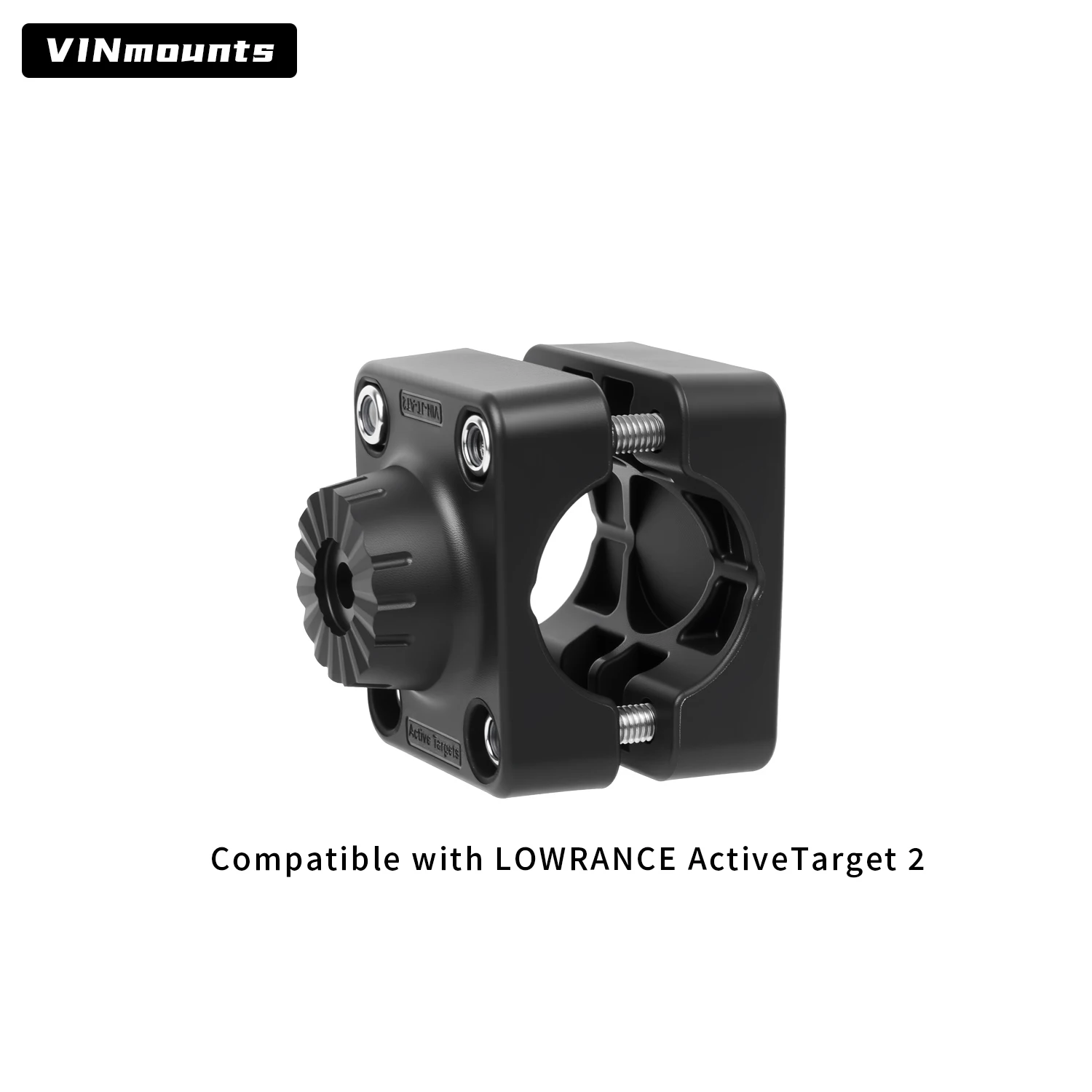 VINmounts LOWRANCE ActiveTarget  Sonar Mount, Clamp-On Detachable, Multi-Mode Real-Time Sonar, Replacement Head