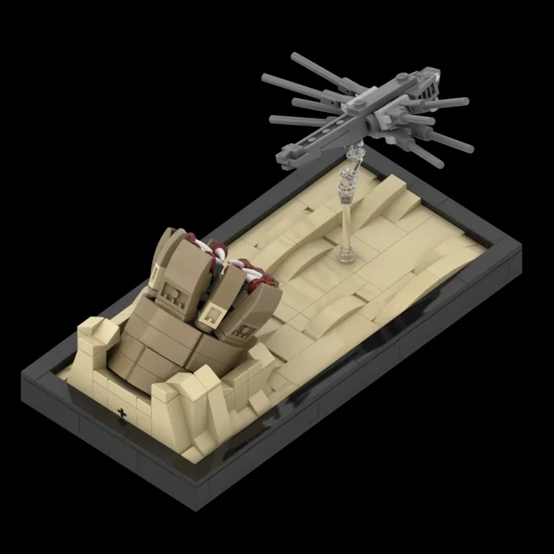 Star Movie Modello MOC Mattoni da costruzione Dune Sandworm Attacco Diorama Tecnologia Blocchi modulari Regalo Giocattolo di Natale Set fai da te Assemblaggio