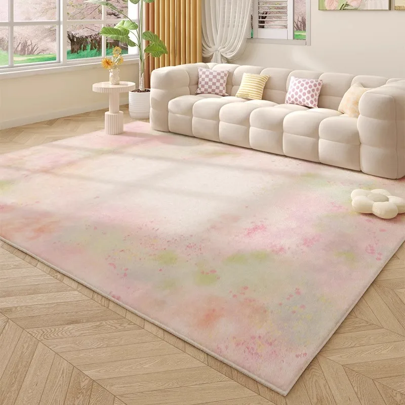 

Colorful Smudged Living Room Carpet Large Area Creative Art Bedroom Rug Fashionable Small Fresh Coffee Table Mats Tapis Ковер 러그