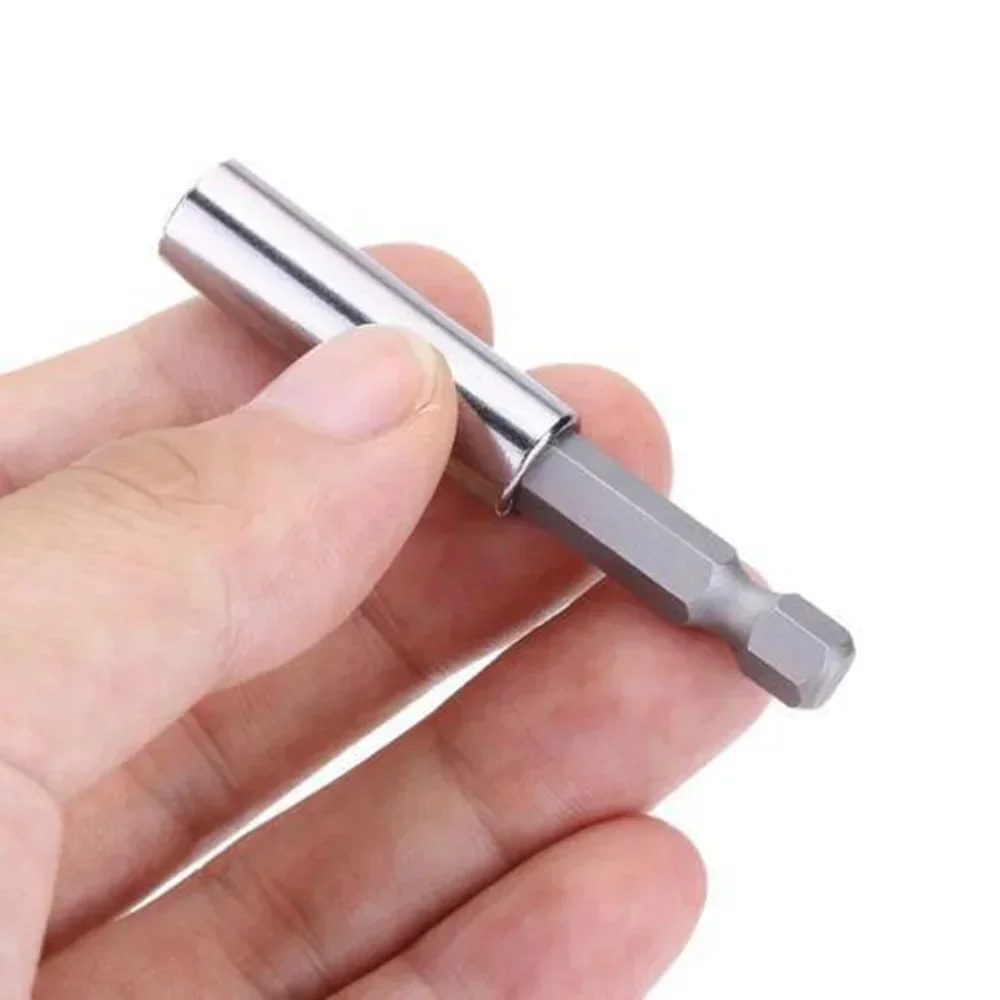 STONEGO 1PC/10PCS 60mm Magnetic Screwdriver Extension Set, Heavy Duty 1/4" Hex Shank Bit Holder