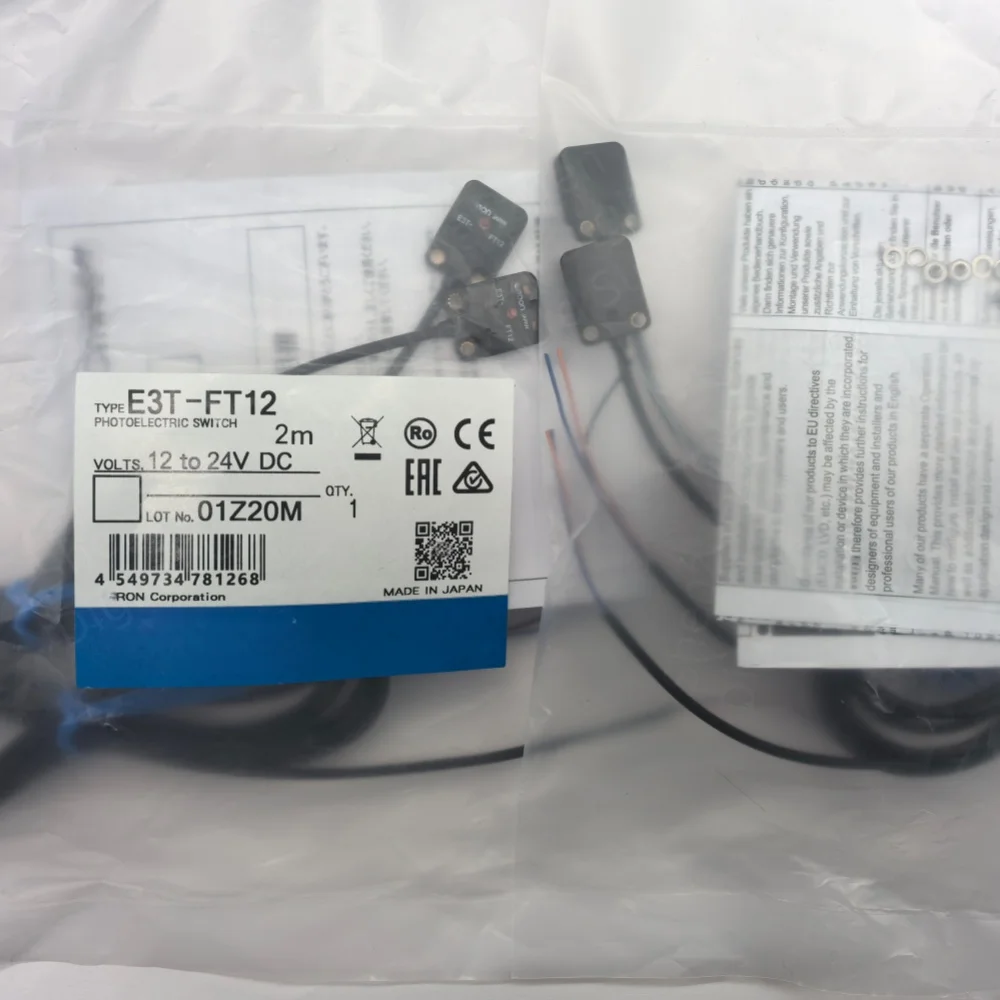 

Оптический датчик проникающего луча E3T-FT12 2M/5M NPN 12V~24V, 19.685 дюйма (500 мм)