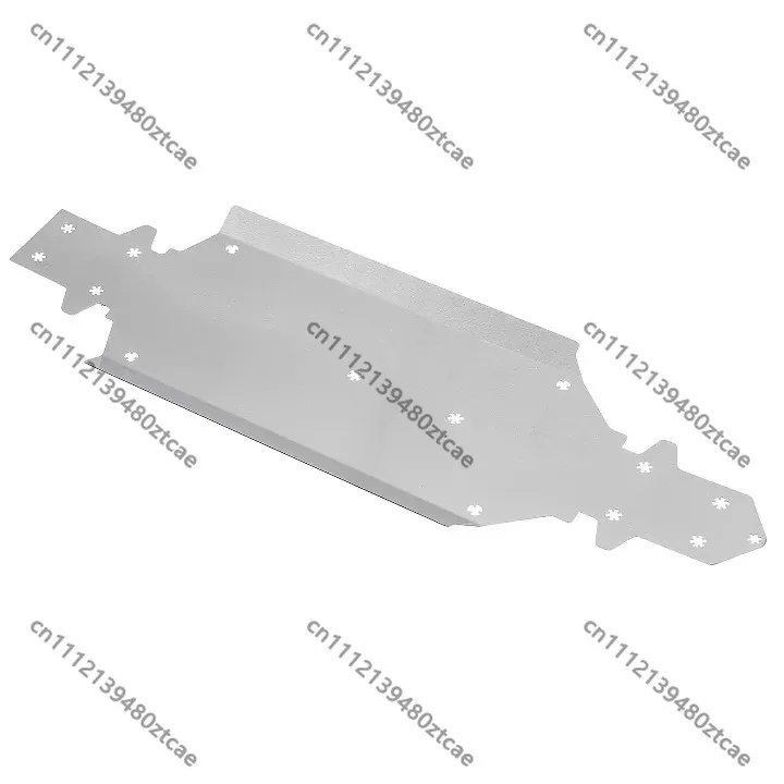 1/10 Scale RC Rally Car Stainless Steel Chassis Armor Skid Plate Anti‑Scratch Bottom Guard Upgrade Replacement Spare Parts