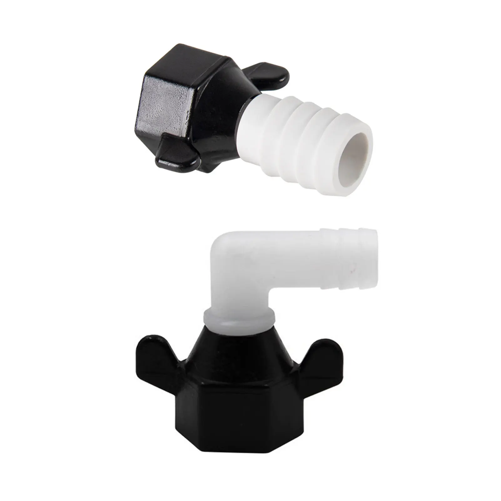 2pieces Barb Elbow And Straight Swivel Adapter RV Water Pump Fittings Adapter Reliable Safe