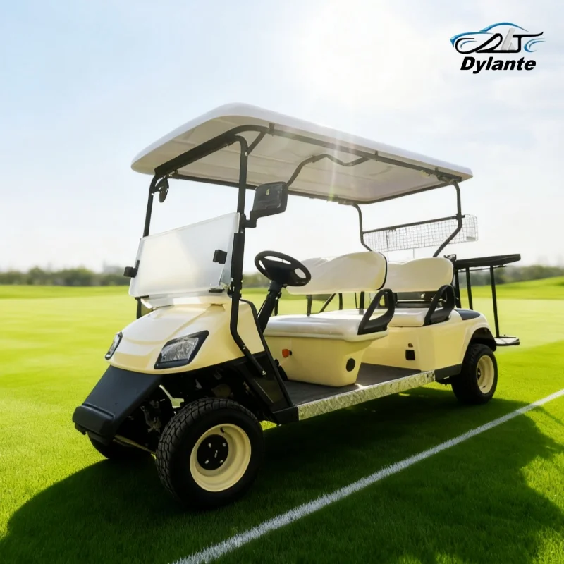 Convertible 6 Seater Electric Car Lithium Battery Hunting Buggy Free Custom Color Electric Golf Cart With Caddy Rest Area