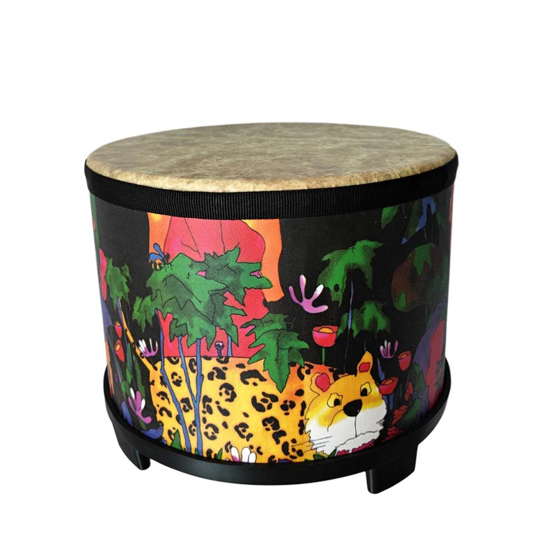 المحمولة طبلة باص 10 بوصة العرقية نمط طبلة خشبية للأطفال الموسيقى الطبول المبتدئين الآلات الموسيقية المهنية قرع