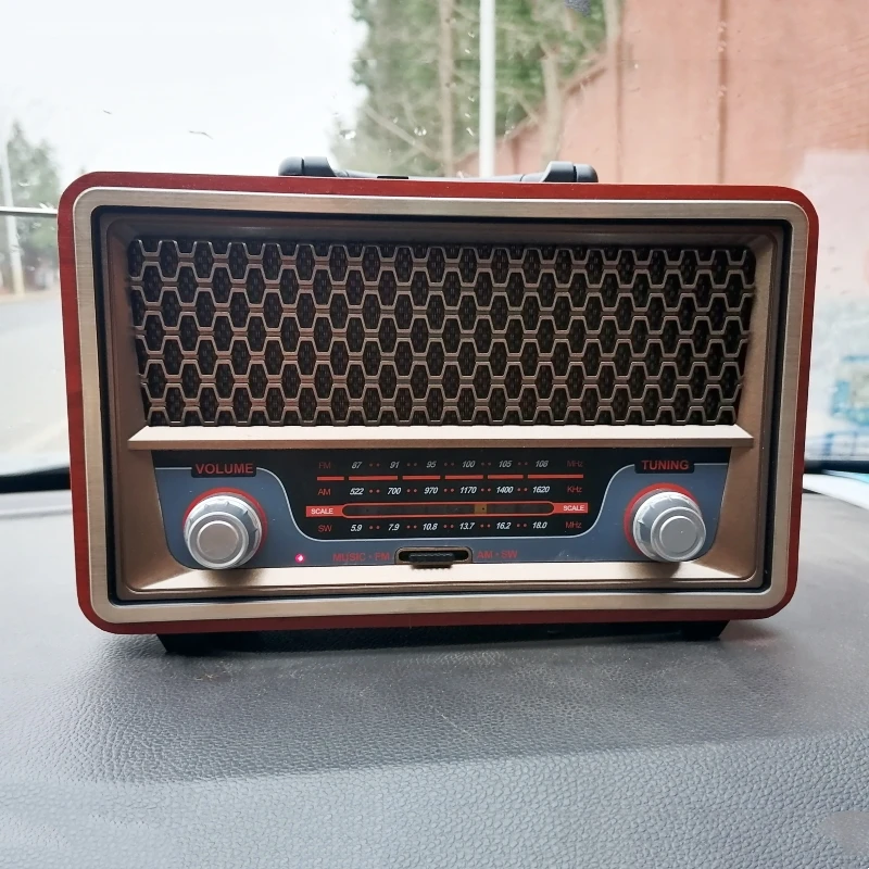 

Hot Sale Vintage Multifunction FM/AM/SW Radio Home Portable MP3 Player Outdoors Wireless Blue Tooth Speakers Hi-fi Sound Effect