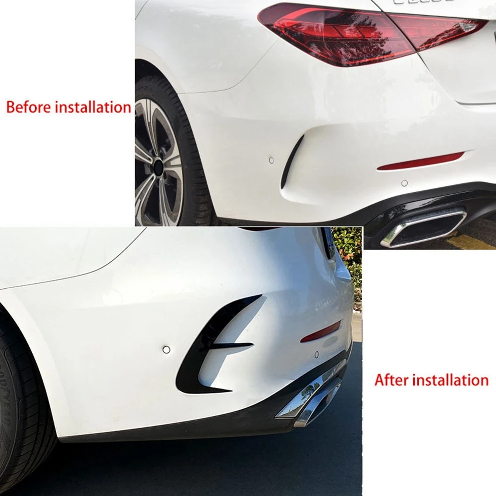 

Для C-Class W206 C200 C220 C260 C300 2022+ задний бампер спойлер боковое вентиляционное отверстие крышка накладка