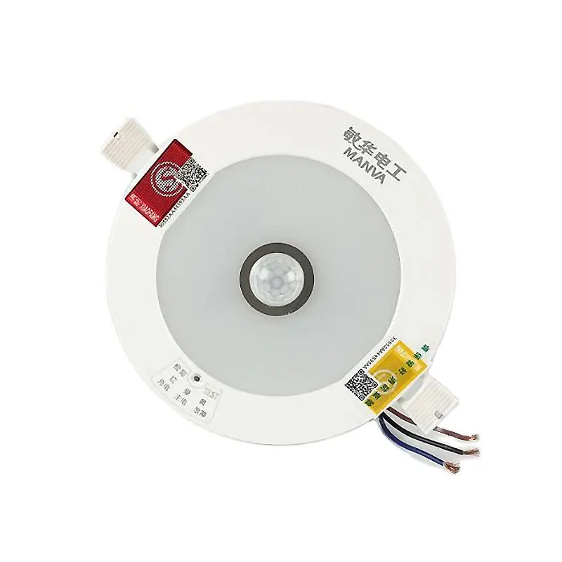 Lampada di emergenza luce di emergenza da incasso interruzione di corrente domestica LED Downlight sensore di movimento a infrarossi costruire l'illuminazione della batteria 200-240V