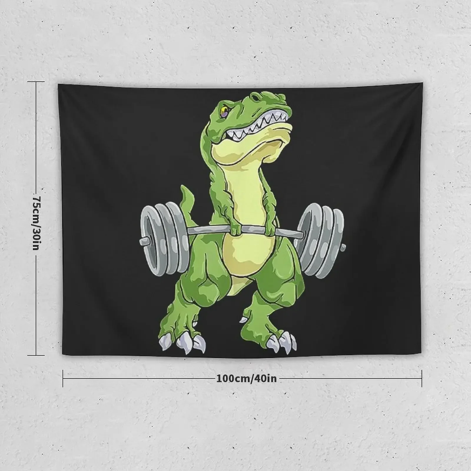 WEIGHT LIFTING Dinosaur Funny gift Tapestry Art Mural Decorative Paintings Wall Art Tapestry