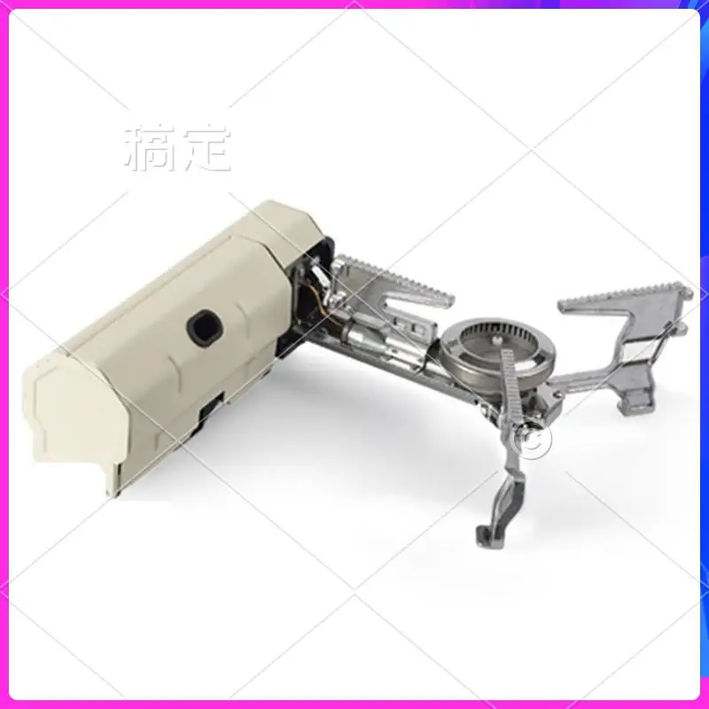 

AUU-Camping Gas Stove Portable Folding Stove Grill Cooker Cassette Gas Burner Outdoor Hiking 2600W White