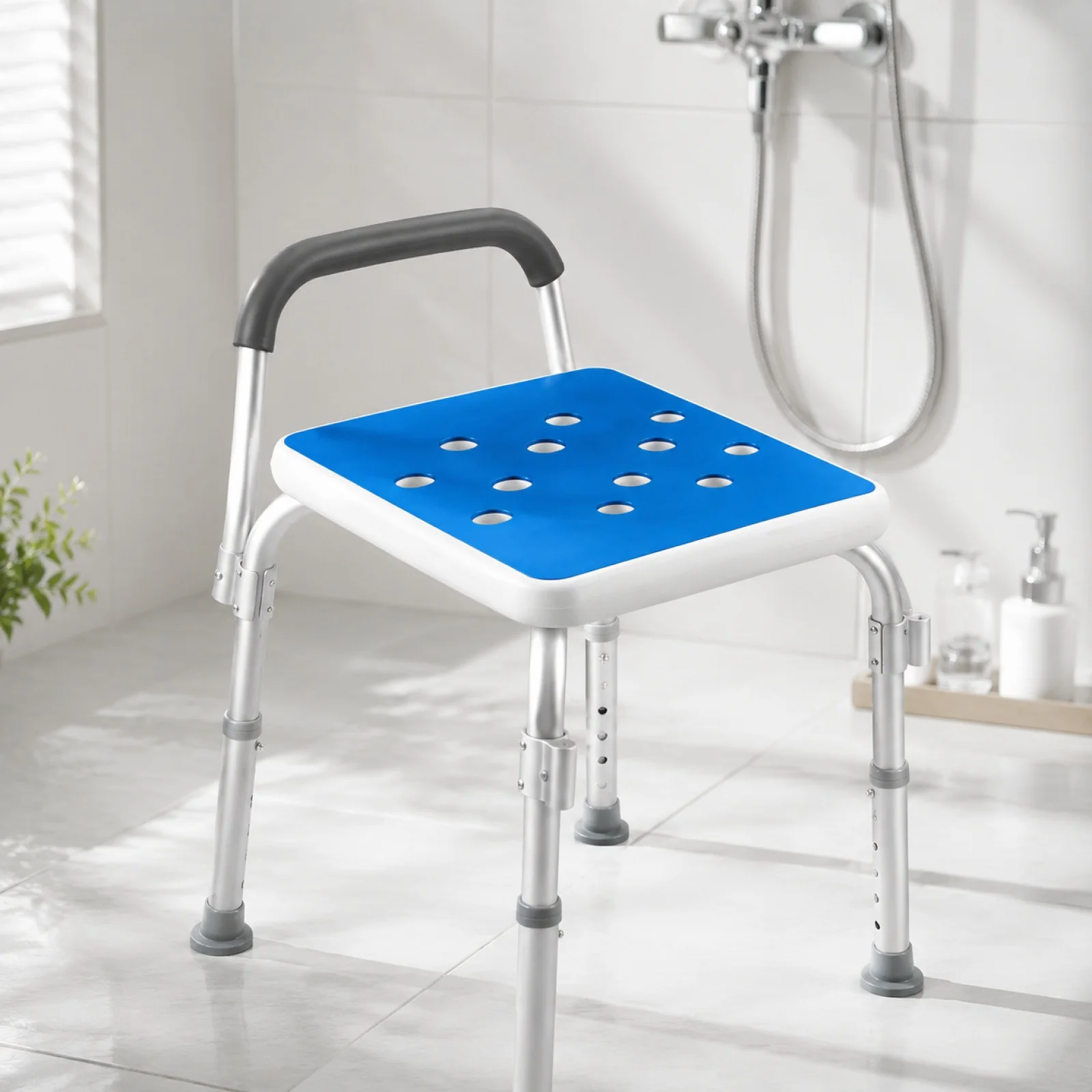  Non-slip Shower Chair Cushion Cold-proof Shower Seat Cushion Bath Chair Mat For Senior Elderly Disabled Bathroom Supplies
