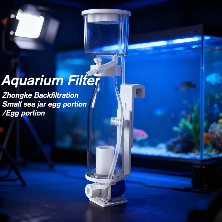ZKSJ Reef-80in Mini DC Protein Skimmer - Hang On Back Aquarium Filter, Low Pressure Silent, DC12V for Small Sea Tanks
