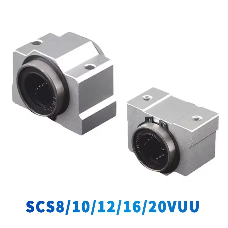 4pcs SC8VUU SC10VUU SC12VUU SC16VUU SC20VUU SC13VUU linear bearing linear block bearing units CNC router linear Rods shaft