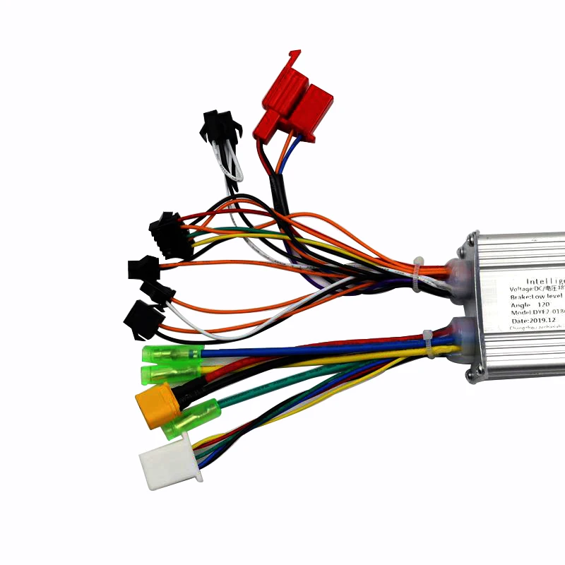 Electric Scooter Motor Controller 36/48V Brushless Central Controller LCD Throttle Switch Mileage Battery Display