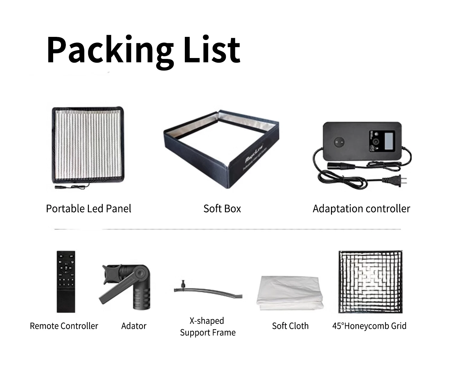 MagicLine 200w Bi-Color Versatile Flexible LED Mat Light With Honeycomb Grid Rollable Video Light For Traveling Filmmakers