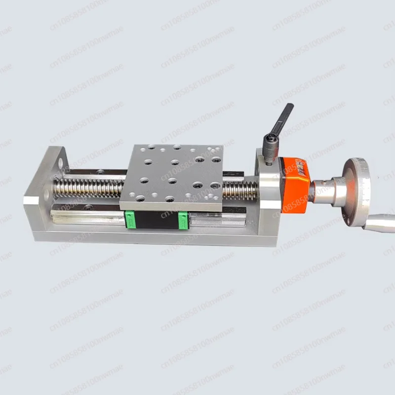 Mini Manual Linear Slide Module with T-Screw Self-Locking & Digital Display for XY Axis Worktable