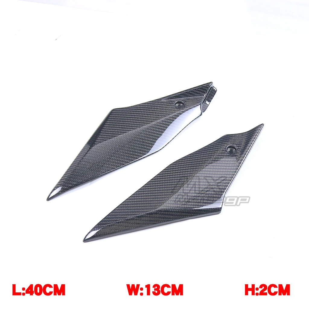 Real Carbon Fiber Motorcycle Gas Fuel Tank Side Trim Insert Cover Panels Fairing For YAMAHA YZF-R1 YZF R1 R1M 2015 2016 17 18 19