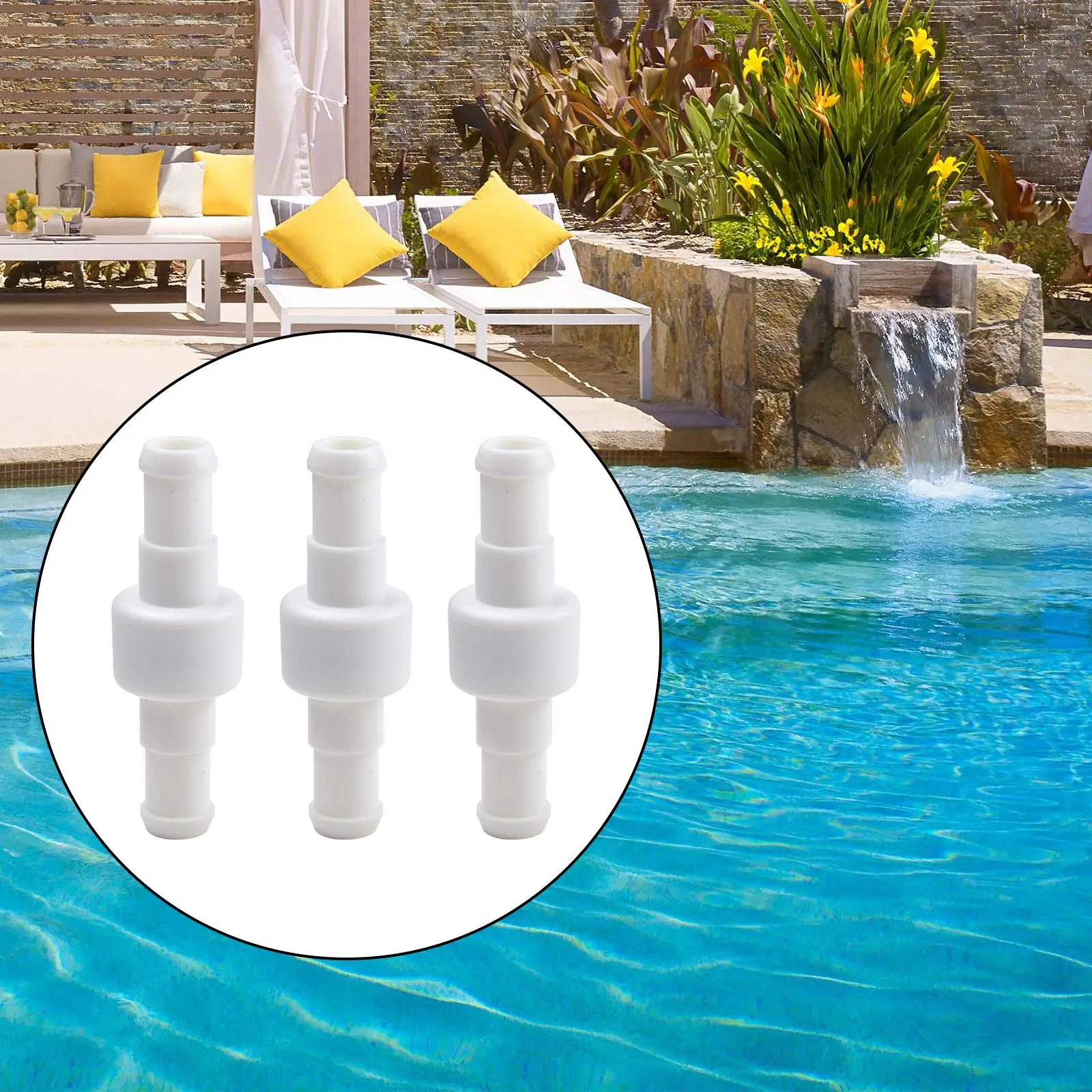 3 Piece Hose Swivel D20 and Nut D15 Kit for Zodiac Pool Cleaner Models 180 For 280 380 Essential Maintenance Components