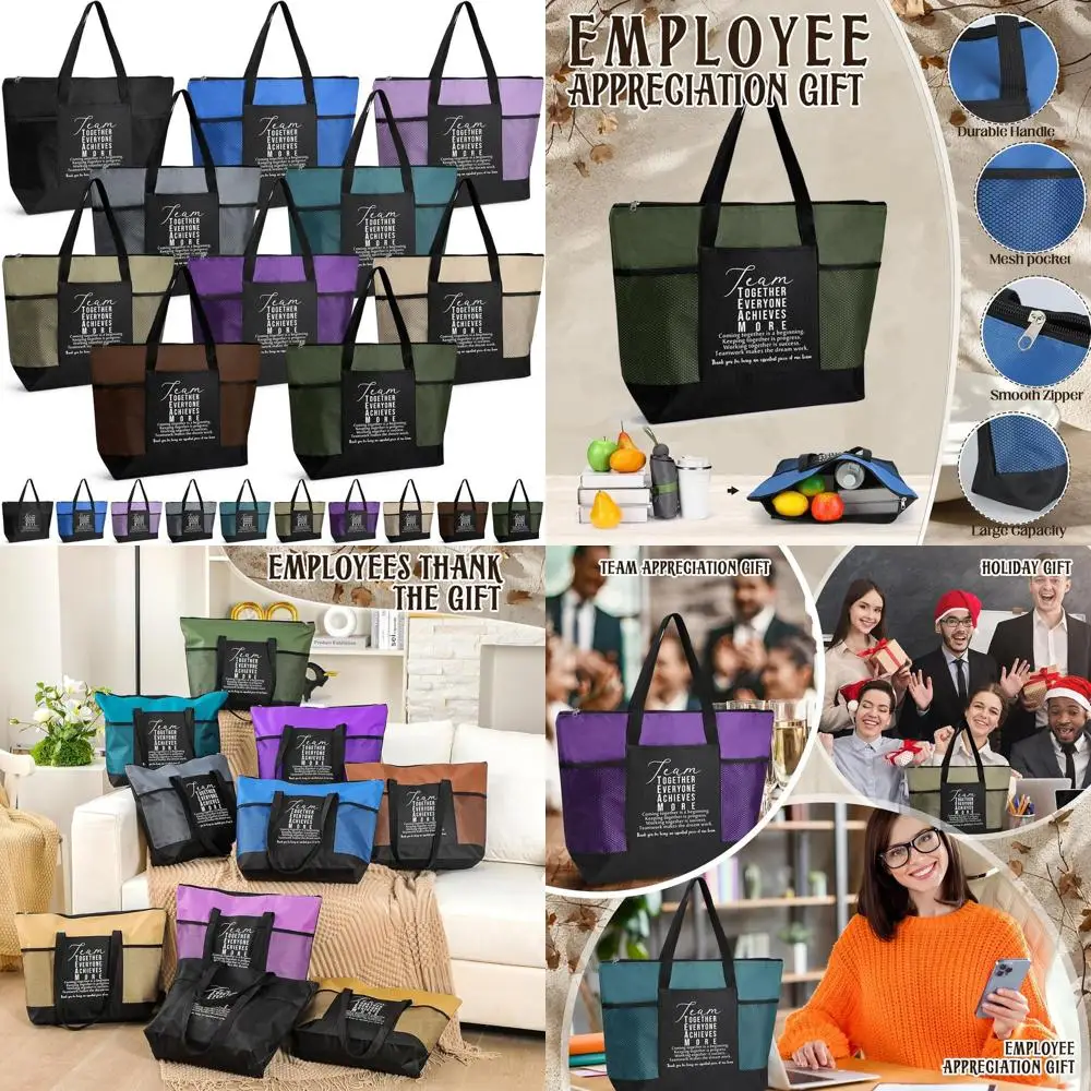 

20 Pack Valentine's Day Tote Bags for Team Appreciation and Gifts for Coworkers, Employees, Volunteers, Nurses, and Authors