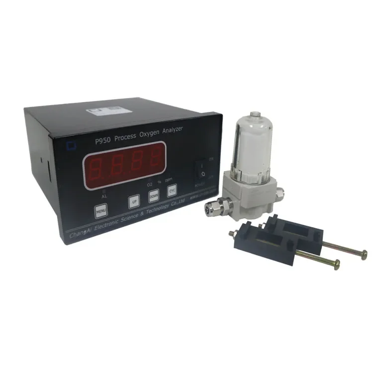 JHZ for P950 Process Oxygen Analyzer Online Purity Measuring Tool Concentration Tester Meter for Air Separation 0-10/100/1000ppm