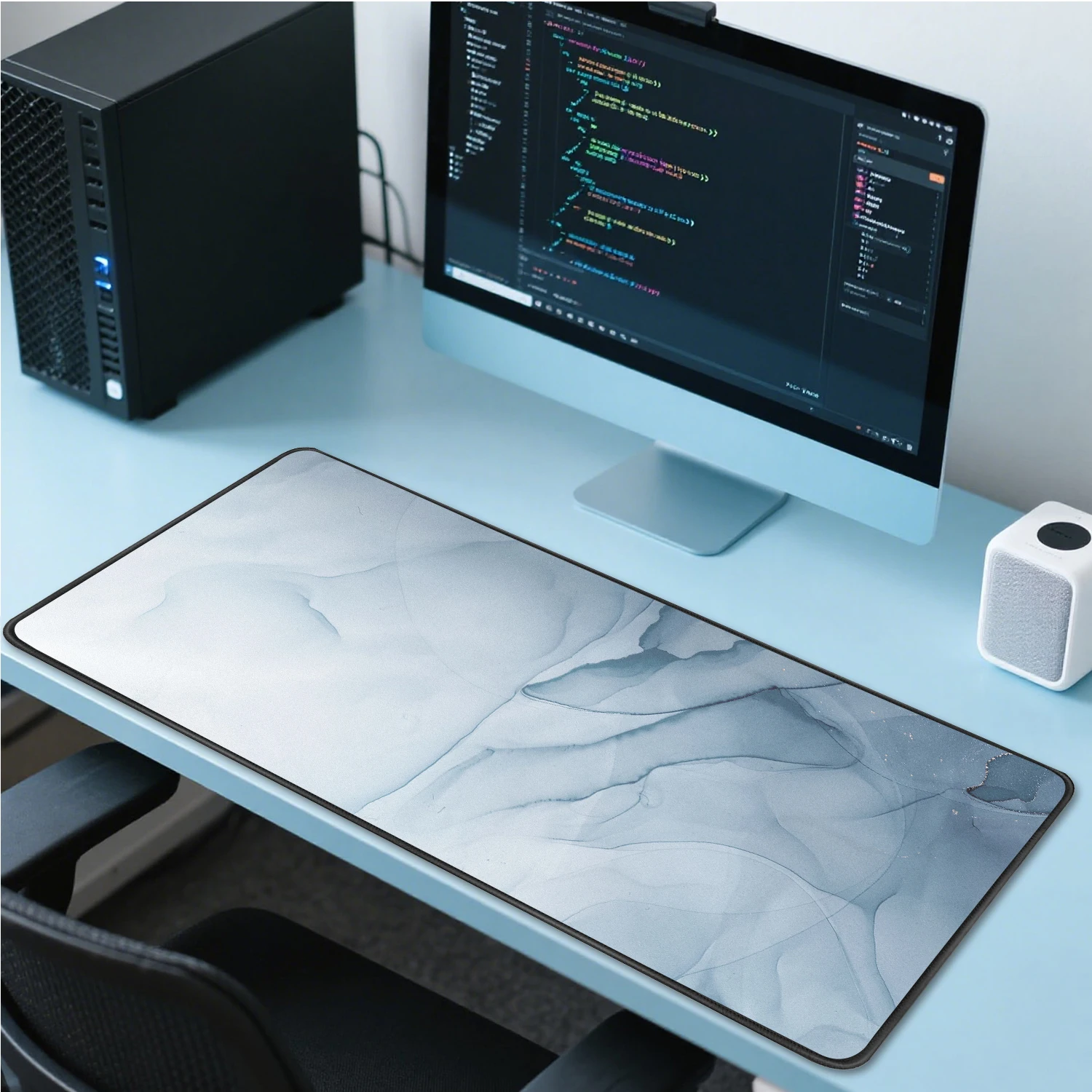 

Blue Marbling Mouse Pad xxl 40x90cm Large Gaming Computer Desk Mat Anti-Slip Rubber Base Game Keyboard Mousepad