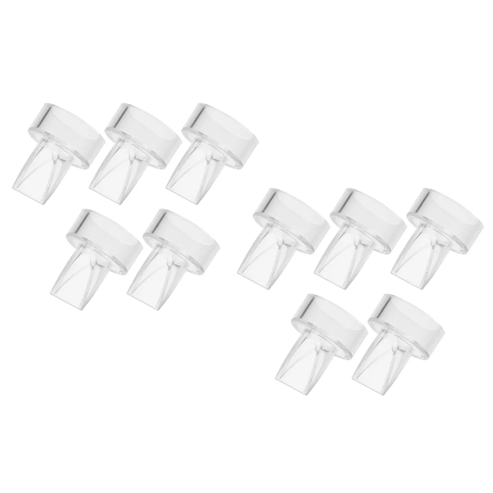 

10 Pcs Sucking Breast Pump Accessories Manual Backflow Preventer Replacement Valves Silica Gel Silicone Parts