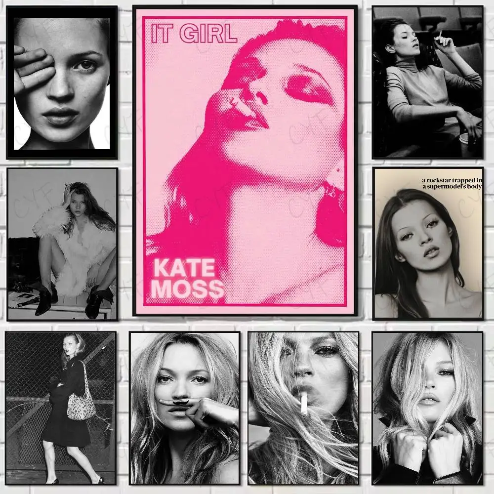 Singer K-Kate M-Moss Poster Wall Art Painting Sticker For Home Room Decoration Bedroom Decor Waterproof Posters