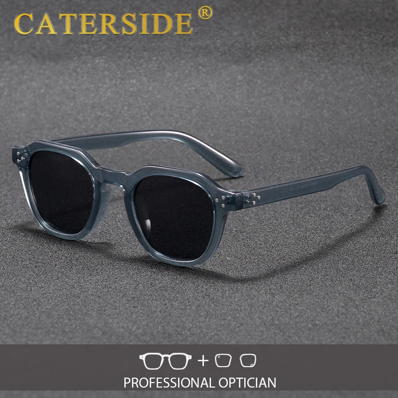 

CATERSIDE Vintage Prescription Men's Sunglasses Round Design Customized Sun Glasses Women's Travel Party Optical Eyewear