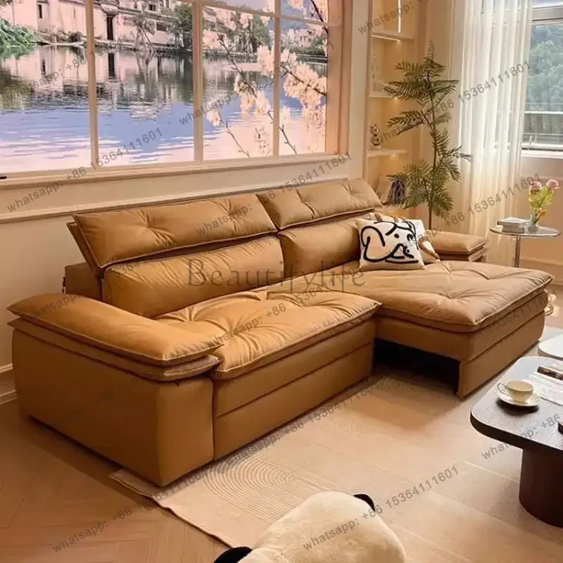 LJY Orange China Electric Recliner Sofas Cheap Modern European Nordic Living Room Sofas Luxury Italian Banken Woonkamer Furnitur