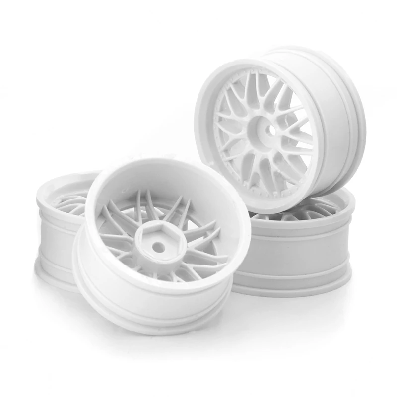 4PCS 1.9Inch Plastic 52MM Wheel Hub Rim For RC Car 1/10 On-Road Drift Traxxas HPI Kyosho Redcat Sakura HSP