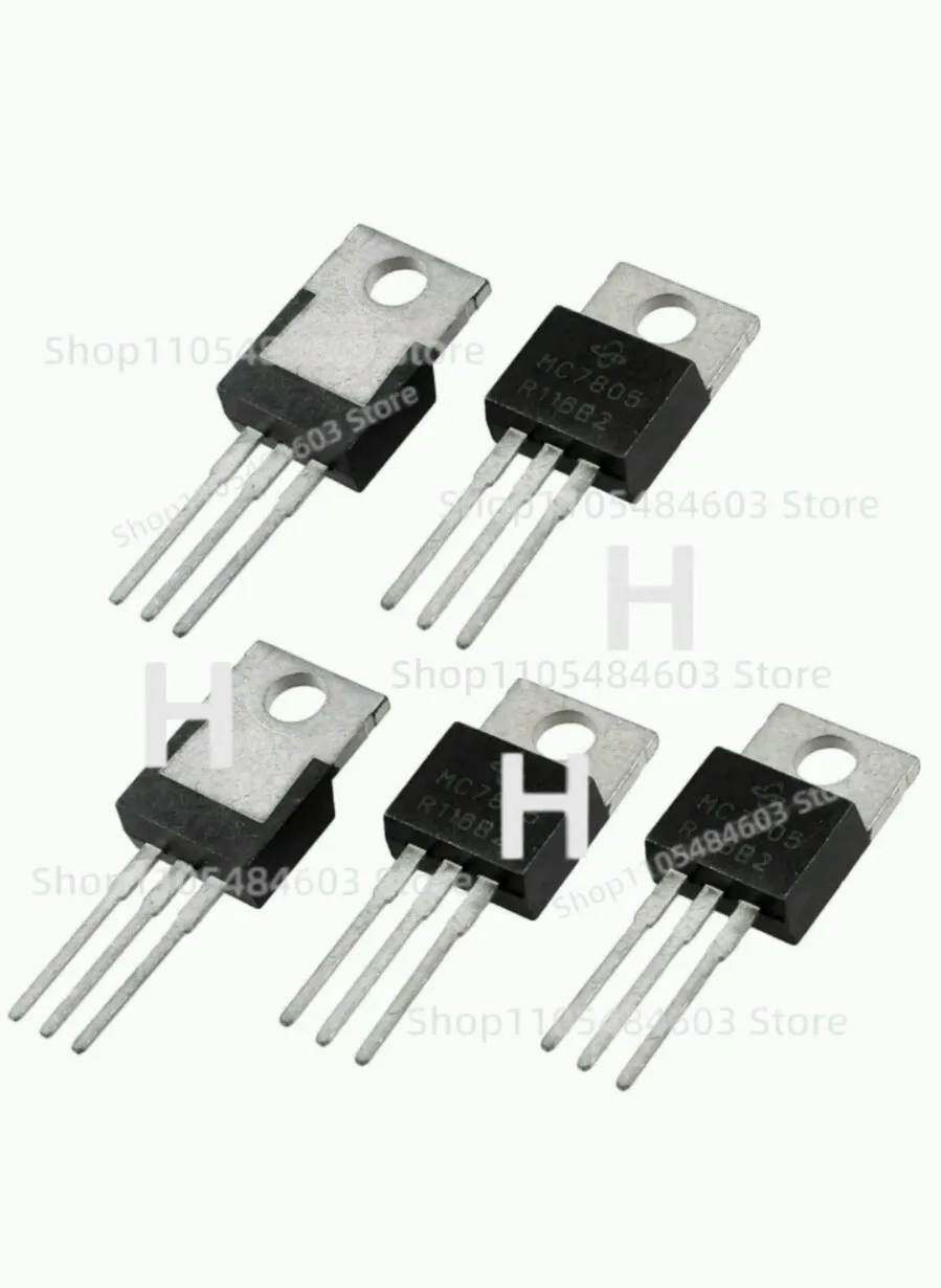 FTDW 5 pcsPositive 5 Volt Regulator 1.5 amp TO220 - L7805 LM7805 7805