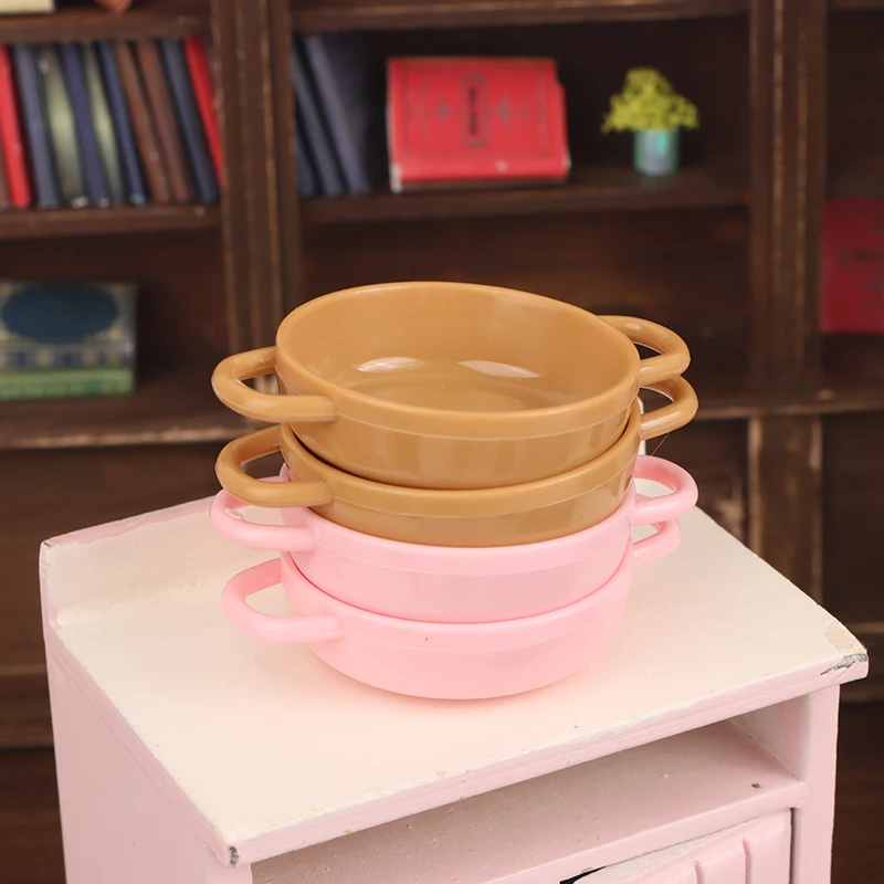5 قطعة 1/12 دمية محاكاة إناء للحساء نموذج دمية مصغرة المطبخ تجهيزات المطابخ الديكور دمى اكسسوارات المنزل #3