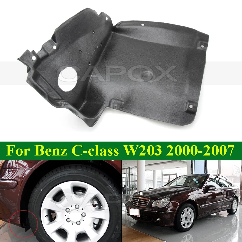 

CAPQX Front Wheel Arch Liner Mud Guard Fender Liner For Benz C-class W203 C180 C200 C220 C240 C230 Wheel Fender Line A2038810323