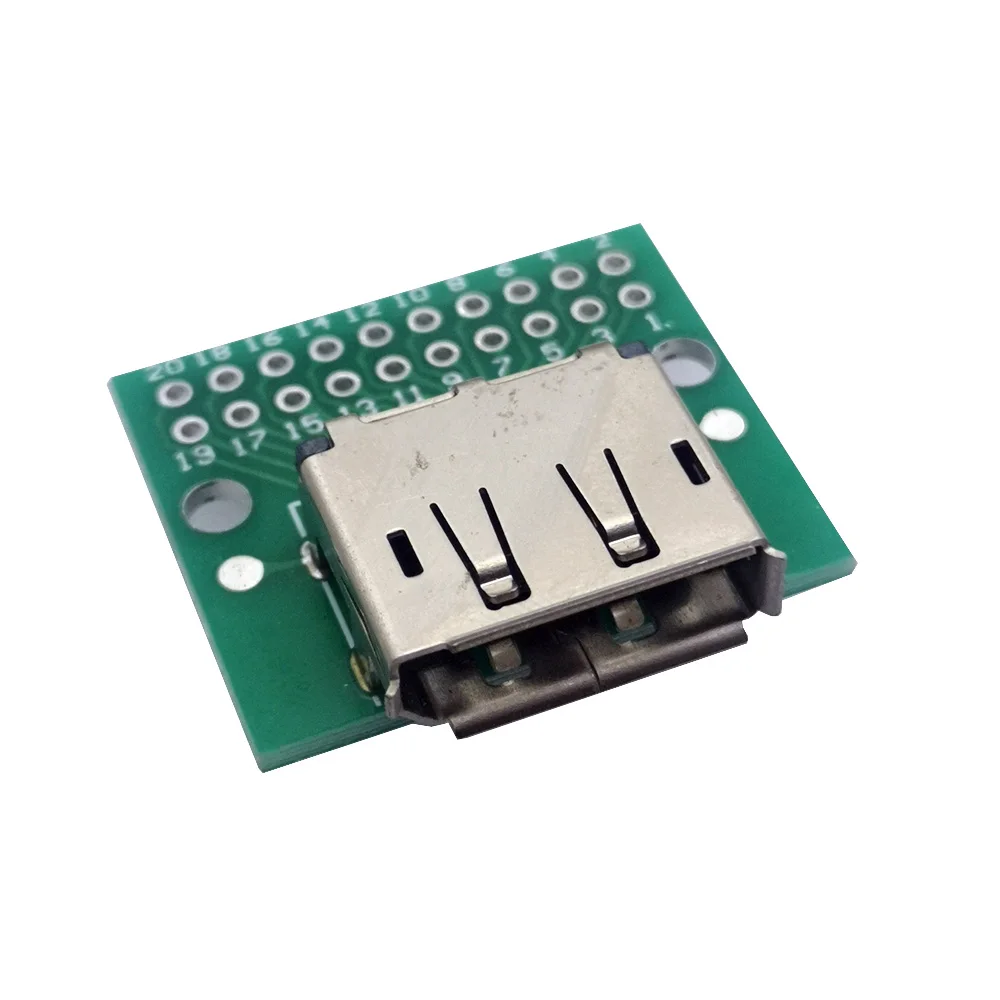 DP Display port 20PIN male Plug female socket connector video interface test board for data line Cables MINIDP circuit board