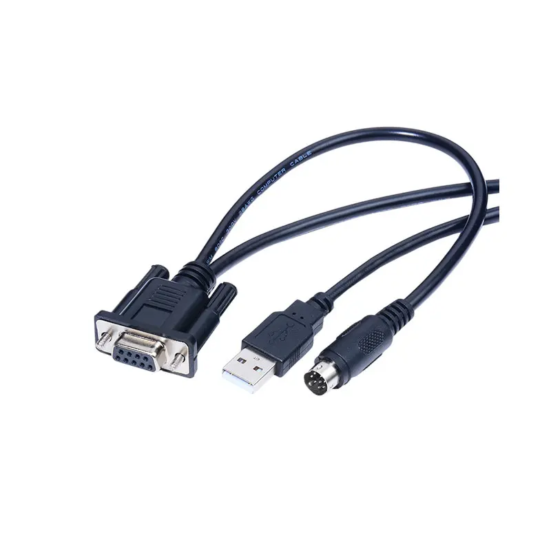Delta UC-PRG020-12A PLC Programming Cable USB to MD8/DB9 Interface for PLC Programming