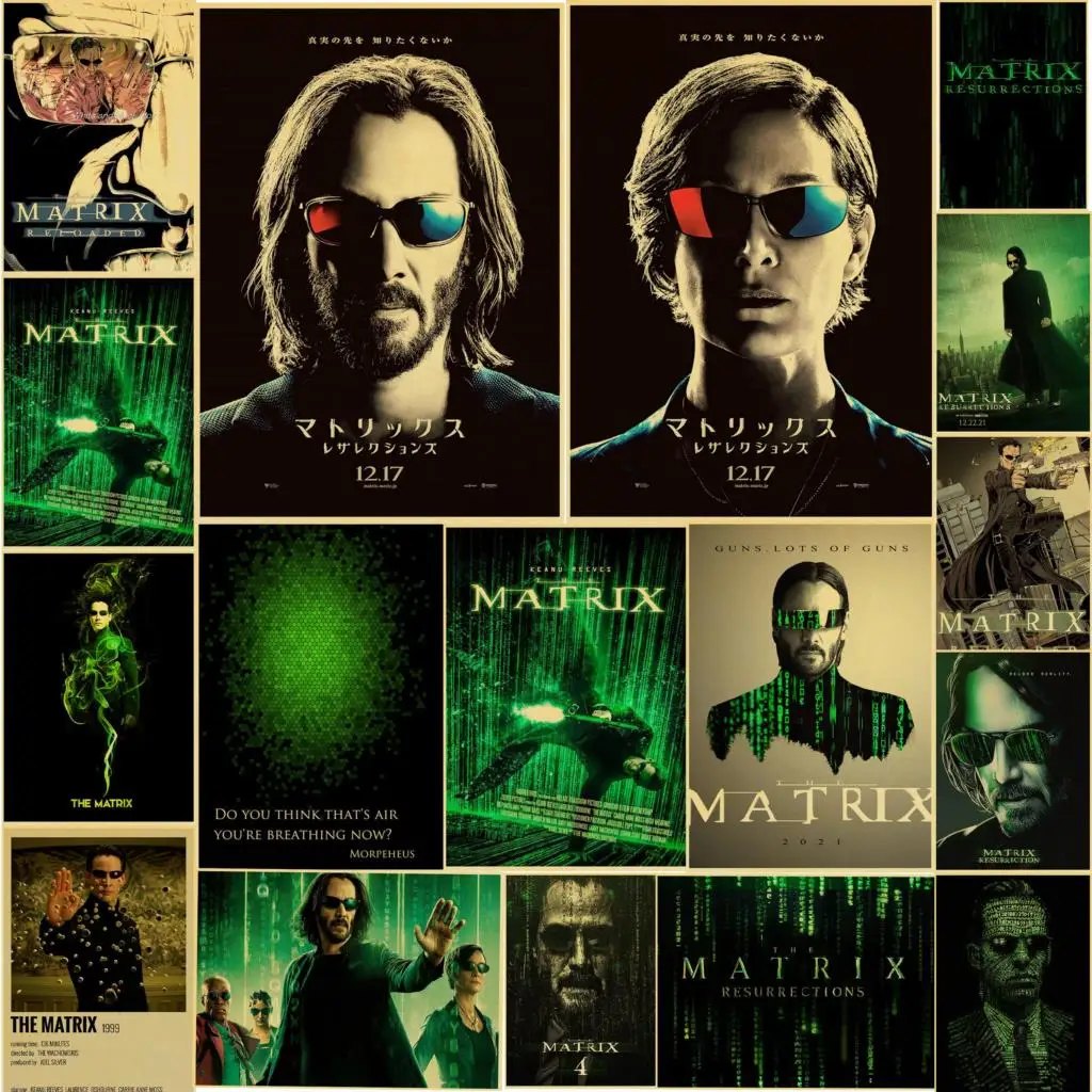 The Matrix Resurrections Retro Nightmare Alley Movie Print Art Canvas Poster For Living Room Decor Home Wall Picture