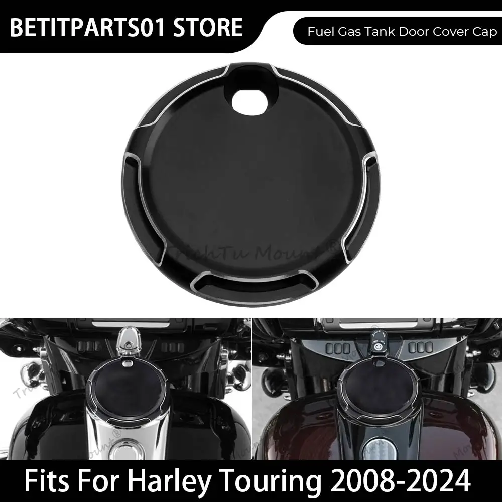 

Аксессуары для мотоциклов, крышка консоли топливного бака, алюминиевая крышка для Harley Touring 2008-2024 Street Glide Electra Glide Ultra Limited