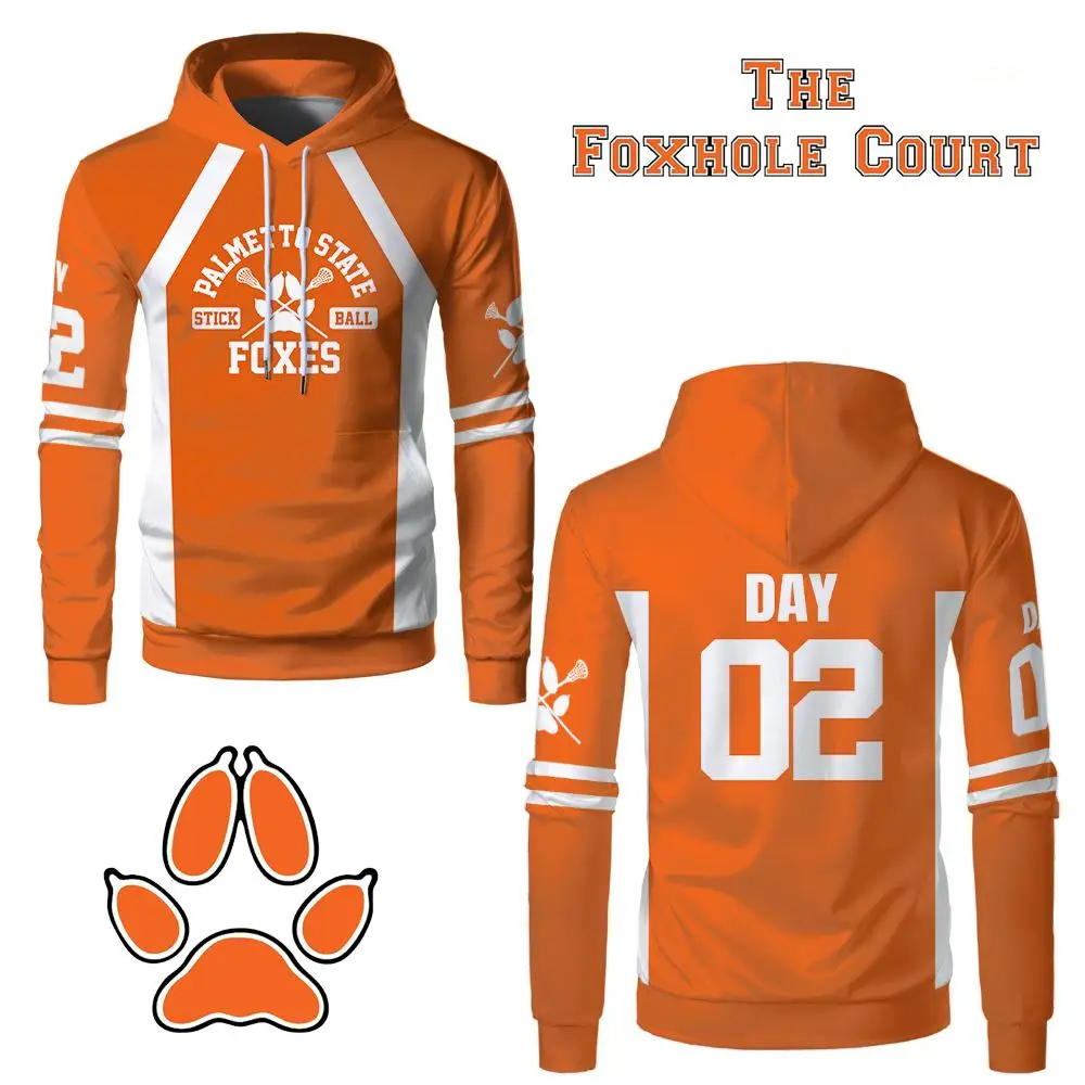 

The Foxhole Court Palmetto State Foxes Lacrosse Hoodie MINYARD JOSTEN Unisex Casual Tops Outdoor Sports Long Sleeve Sweatshirt