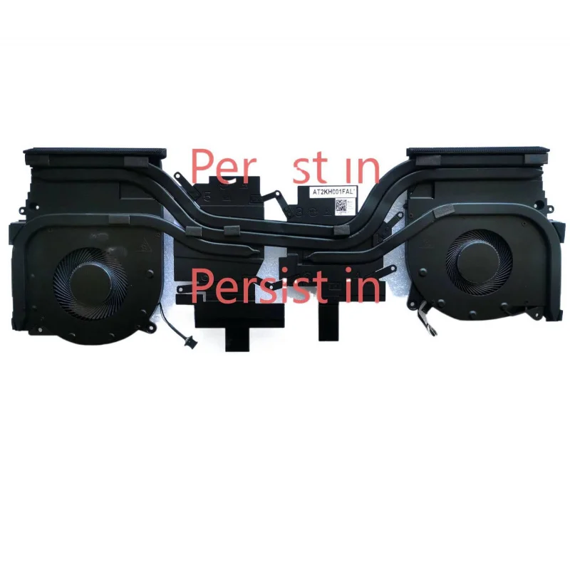 ” New For M15 R2 N18E Gaming Laptop Heatsink wCPU GPU Fan 0X9FRW