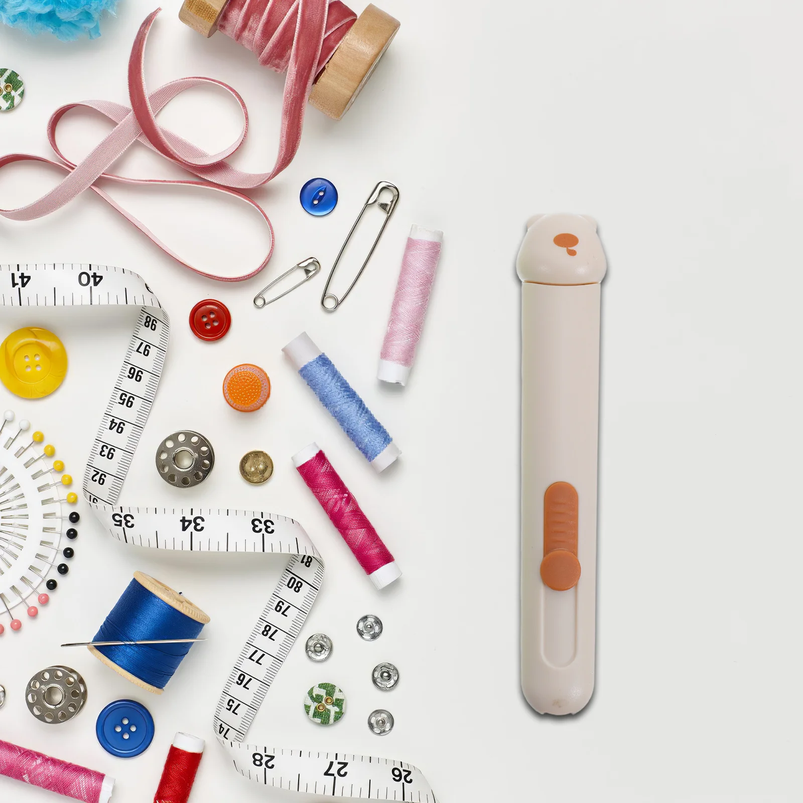 

3pcs Portable Needle Threader Seam Ripper With Needle Storage Compact Sewing Repair Tool For Travel Home Quilting Cross Stitch