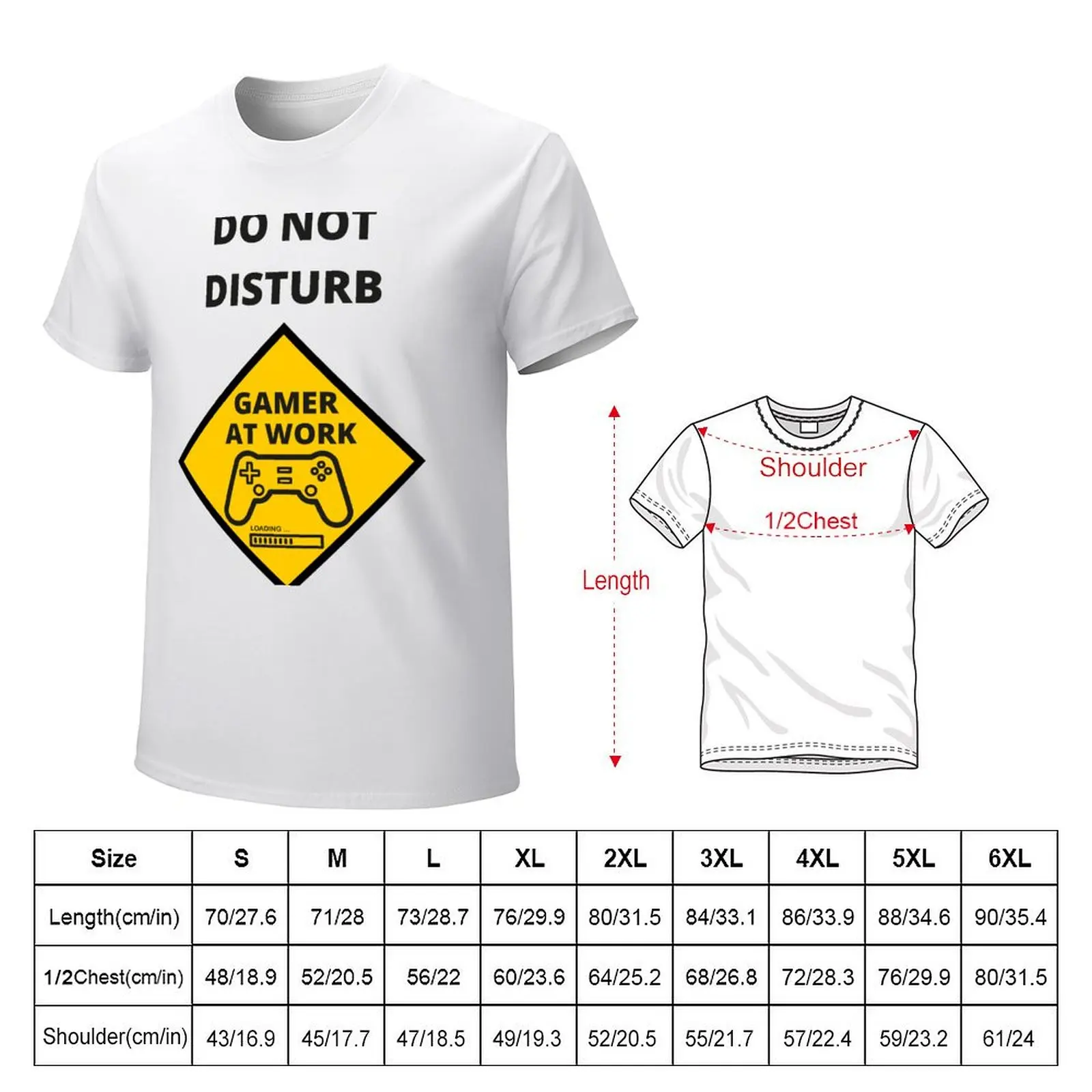 DO NOT DISTURB GAMER AT WORK T-Shirt Blouse new edition summer tops Men's t-shirt