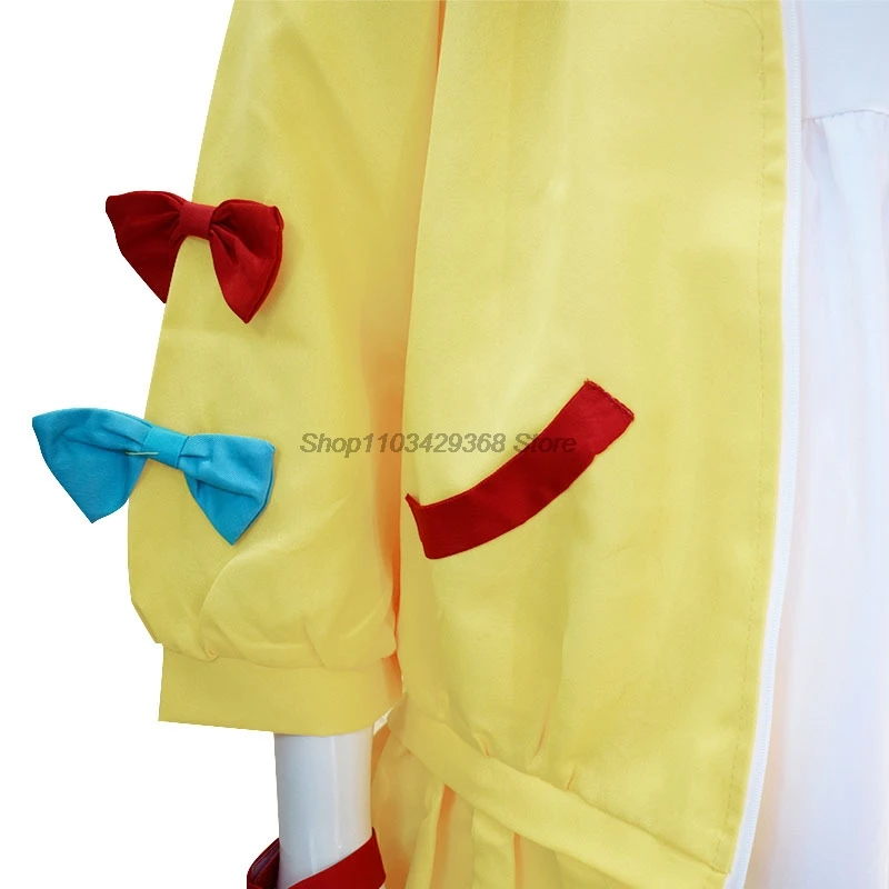 VTuber Inugami Korone Cosplay Costume Tail Wig Women Cute Dress Skirt Coat Uniform Accessories Halloween Carnival Party Outfits