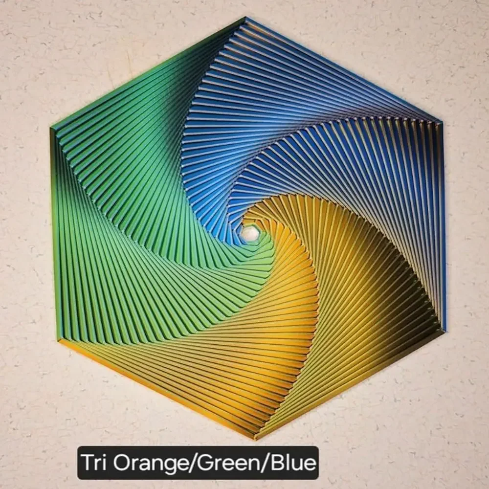 Grappig Anti-stress Fractal Fidget Hexagon Spelen Zintuiglijk Speelgoed Draagbare Kubus Fidget Speelgoed Hexagon PLA 3D Afdrukken Hexagon Fidget Speelgoed