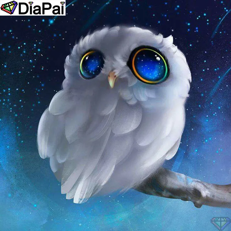 

DiaPai Diamond Painting 5D DIY 100% Full Square/Round Drill "Cartoon owl" Diamond Embroidery Cross Stitch 3D Decor A24779