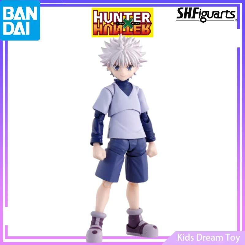 Bandai en Stock figuras originales de anime S.H.Figuarts HUNTER×HUNTER-GON·FREECSS&Killua Zoldyck-figuras de acción de juguete coleccionables